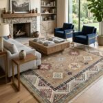 Classic Oushak Floral Carpet | Handmade Wool Rug from Jaipur view 3