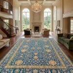 Royal Oushak Wool Rug | Hand Knotted Traditional Carpet view 14