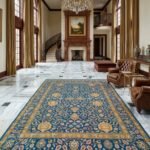 Royal Oushak Wool Rug | Hand Knotted Traditional Carpet view 10