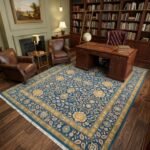 Royal Oushak Wool Rug | Hand Knotted Traditional Carpet view 1
