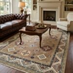 Classic Oushak Floral Carpet | Handmade Wool Rug from Jaipur view 2