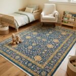 Royal Oushak Wool Rug | Hand Knotted Traditional Carpet view 3