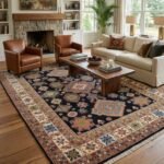 Heritage Floral Wool Carpet | Hand Knotted Oushak Rug view 16