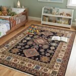 Heritage Floral Wool Carpet | Hand Knotted Oushak Rug view 12