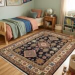 Heritage Floral Wool Carpet | Hand Knotted Oushak Rug view 9