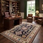 Heritage Floral Wool Carpet | Hand Knotted Oushak Rug view 4