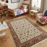 Heritage Oushak Wool Carpet | Hand Knotted in Jaipur, India view 12